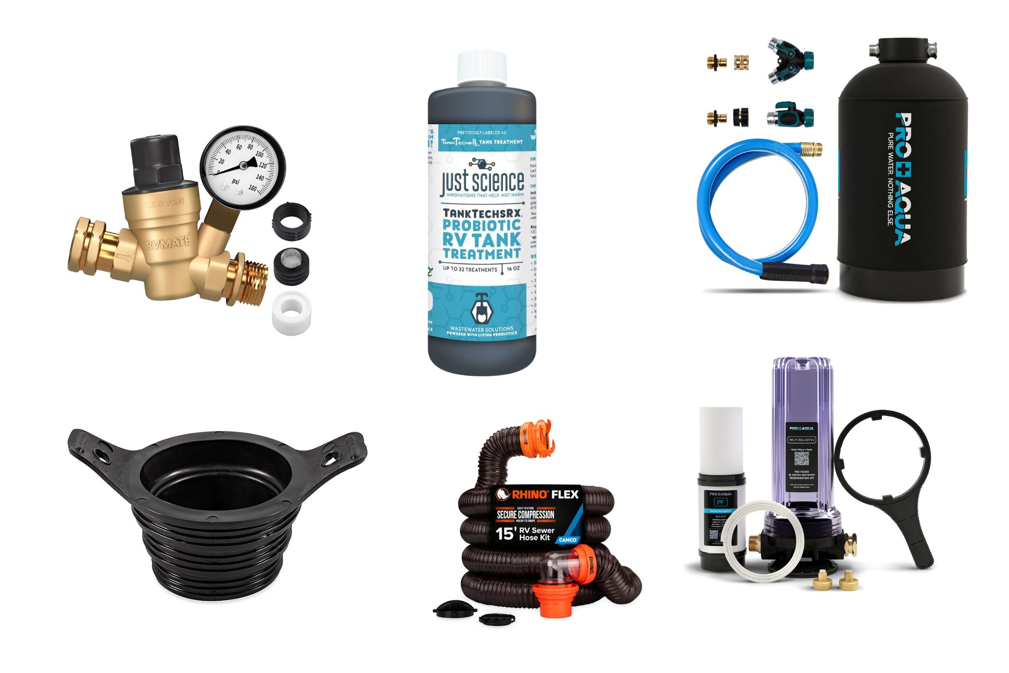 RV essentials and practical products used during full-time RV travel